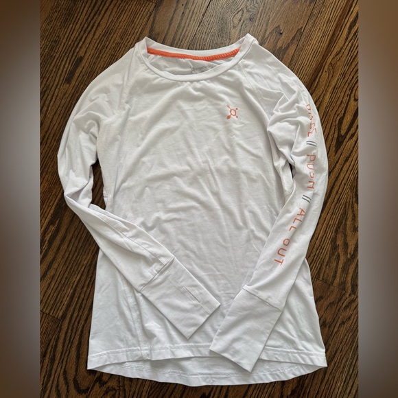 Orangetheory Tops - OTF / Orangetheory Fitness White Long Sleeve